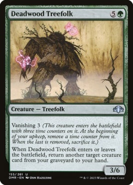 naokuroshop MTG [DMR][155][緑][U][EN][デッドウッドのツリーフォーク/Deadwood Treefolk]（Foil） NM