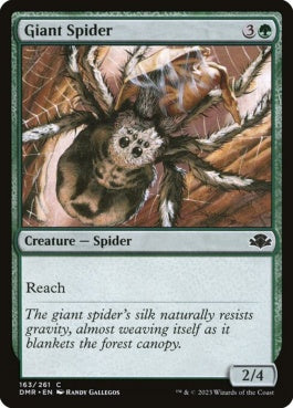 naokuroshop MTG [DMR][163][緑][C][EN][大蜘蛛/Giant Spider]（Foil） NM