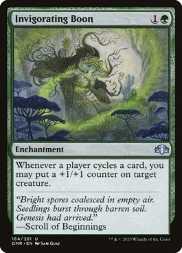 naokuroshop MTG [DMR][164][緑][U][EN][激励の加護/Invigorating Boon]（Foil） NM