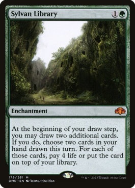 naokuroshop MTG [DMR][179][緑][M][EN][森の知恵/Sylvan Library]（Foil） NM