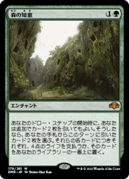 naokuroshop MTG [DMR][179][緑][M][JP][森の知恵/Sylvan Library]（Foil） NM