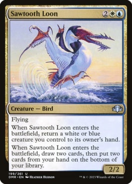 naokuroshop MTG [DMR][199][多][U][EN][鋸歯のアビ/Sawtooth Loon]（Foil） NM