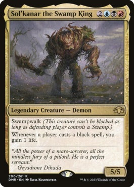 naokuroshop MTG [DMR][200][多][R][EN][沼地の王ソルカナー/Sol'kanar the Swamp King] NM