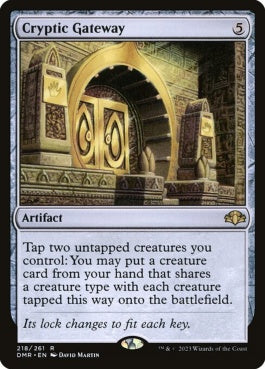 naokuroshop MTG [DMR][218][茶][R][EN][謎めいた門/Cryptic Gateway]（Foil） NM