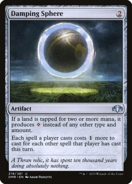 naokuroshop MTG [DMR][219][茶][U][EN][減衰球/Damping Sphere]（Foil） NM