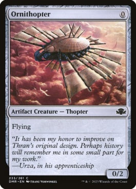 naokuroshop MTG [DMR][233][茶][C][EN][羽ばたき飛行機械/Ornithopter]（Foil） NM