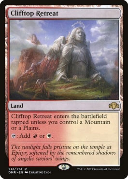 naokuroshop MTG [DMR][241][土地][R][EN][断崖の避難所/Clifftop Retreat]（Foil） NM