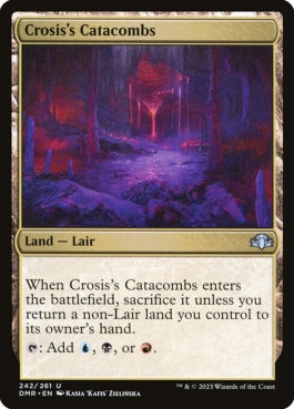 naokuroshop MTG [DMR][242][土地][U][EN][クローシスの地下墓地/Crosis's Catacombs]（Foil） NM