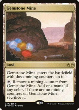 naokuroshop MTG [DMR][247][土地][R][EN][宝石鉱山/Gemstone Mine]（Foil） NM