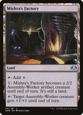 naokuroshop MTG [DMR][251][土地][U][EN][ミシュラの工廠/Mishra's Factory]（Foil） NM