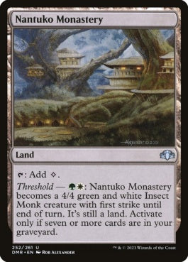 naokuroshop MTG [DMR][252][土地][U][EN][ナントゥーコの僧院/Nantuko Monastery]（Foil） NM