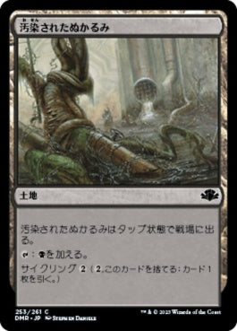 naokuroshop MTG [DMR][253][土地][C][JP][汚染されたぬかるみ/Polluted Mire]（Foil） NM