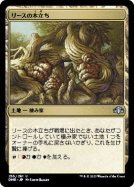 naokuroshop MTG [DMR][255][土地][U][JP][リースの木立ち/Rith's Grove]（Foil） NM