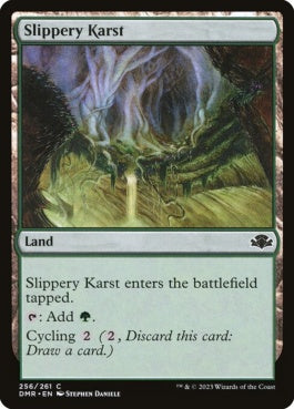 naokuroshop MTG [DMR][256][土地][C][EN][滑りやすいカルスト/Slippery Karst]（Foil） NM