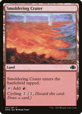 naokuroshop MTG [DMR][257][土地][C][EN][薄煙の火口/Smoldering Crater]（Foil） NM