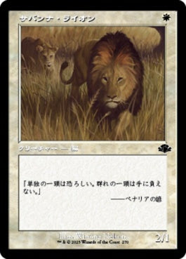 naokuroshop MTG [DMR][270][白][C][JP][サバンナ・ライオン/Savannah Lions] NM