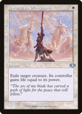 naokuroshop MTG [DMR][275][白][U][EN][剣を鍬に/Swords to Plowshares]（Foil） NM