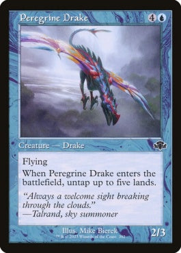 naokuroshop MTG [DMR][292][青][C][EN][流浪のドレイク/Peregrine Drake]（Foil） NM