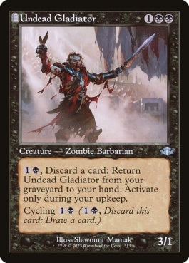 naokuroshop MTG [DMR][313][黒][U][EN][アンデッドの剣闘士/Undead Gladiator] NM