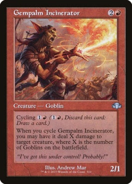 naokuroshop MTG [DMR][322][赤][U][EN][宝石の手の焼却者/Gempalm Incinerator]（Foil） NM