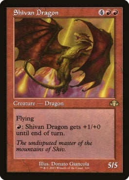 naokuroshop MTG [DMR][329][赤][R][EN][シヴ山のドラゴン/Shivan Dragon] NM