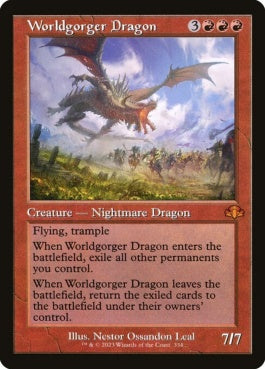 naokuroshop MTG [DMR][334][赤][M][EN][世界喰らいのドラゴン/Worldgorger Dragon]（Foil） NM