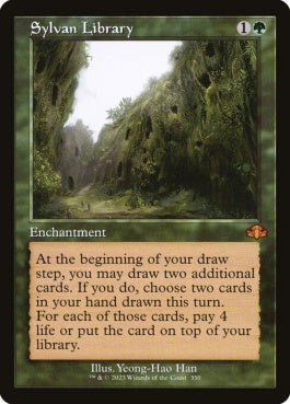 naokuroshop MTG [DMR][350][緑][M][EN][森の知恵/Sylvan Library]（Foil） NM