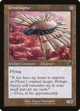 naokuroshop MTG [DMR][386][茶][C][EN][羽ばたき飛行機械/Ornithopter]（Foil） NM