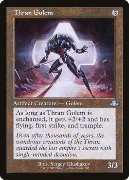 naokuroshop MTG [DMR][387][茶][U][EN][スランのゴーレム/Thran Golem]（Foil） NM