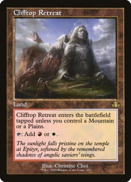 naokuroshop MTG [DMR][393][土地][R][EN][断崖の避難所/Clifftop Retreat]（Foil） NM