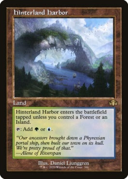 naokuroshop MTG [DMR][396][土地][R][EN][内陸の湾港/Hinterland Harbor]（Foil） NM