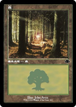 naokuroshop MTG [DMR][410][土地][C][JP][森/Forest]（Foil） NM