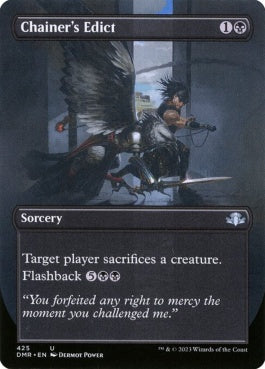 naokuroshop MTG [DMR][425][黒][U][EN][チェイナーの布告/Chainer's Edict]（Foil） NM