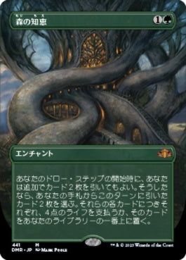 naokuroshop MTG [DMR][441][緑][M][JP][森の知恵/Sylvan Library]（Foil） NM