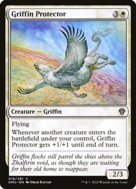 naokuroshop MTG [DMU][018][白][C][EN][庇護のグリフィン/Griffin Protector]（foil） NM