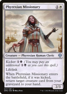 naokuroshop MTG [DMU][027][白][U][EN][ファイレクシアの宣教師/Phyrexian Missionary] NM