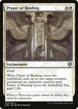 naokuroshop MTG [DMU][028][白][U][EN][束縛の祈り手/Prayer of Binding]（foil） NM