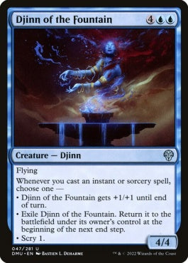 naokuroshop MTG [DMU][047][青][U][EN][泉のジン/Djinn of the Fountain]（foil） NM