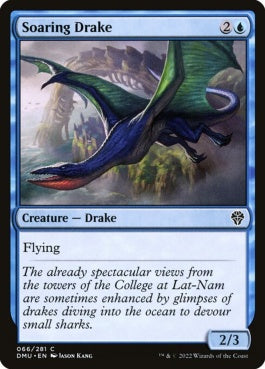 naokuroshop MTG [DMU][066][青][C][EN][飛翔するドレイク/Soaring Drake]（foil） NM