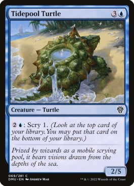 naokuroshop MTG [DMU][069][青][C][EN][潮溜まりの亀/Tidepool Turtle]（foil） NM