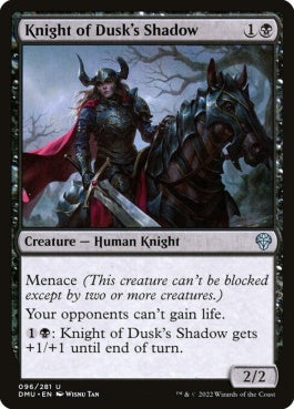 naokuroshop MTG [DMU][096][黒][U][EN][暮影の騎士/Knight of Dusk's Shadow] NM