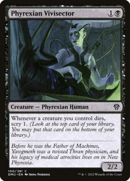 naokuroshop MTG [DMU][100][黒][C][EN][ファイレクシアの生体解剖者/Phyrexian Vivisector]（foil） NM