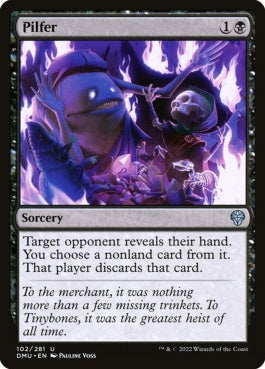 naokuroshop MTG [DMU][102][黒][U][EN][窃取/Pilfer] NM