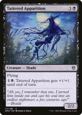 naokuroshop MTG [DMU][111][黒][C][EN][ぼろぼろの亡霊/Tattered Apparition]（foil） NM