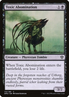 naokuroshop MTG [DMU][112][黒][C][EN][有毒の嫌悪者/Toxic Abomination]（foil） NM