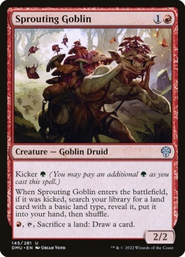 naokuroshop MTG [DMU][145][赤][U][EN][芽吹くゴブリン/Sprouting Goblin]（foil） NM