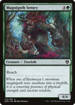 naokuroshop MTG [DMU][172][緑][C][EN][マグニゴスの歩哨/Magnigoth Sentry] NM