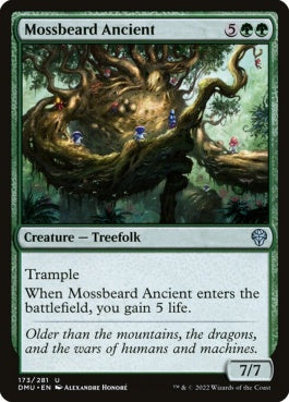 naokuroshop MTG [DMU][173][緑][U][EN][古き苔髭/Mossbeard Ancient]（foil） NM