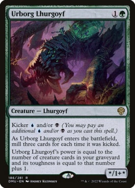 naokuroshop MTG [DMU][186][緑][R][EN][アーボーグのルアゴイフ/Urborg Lhurgoyf]（foil） NM