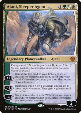 naokuroshop MTG [DMU][192][多][M][EN][潜伏工作員、アジャニ/Ajani, Sleeper Agent]（foil） NM